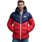 Nike Sportswear Synthetic Down Spor Jacket Erkek Suitici Şişme Spor Ceket Mavi Kırmızı - L - Kırmızı - Mavi