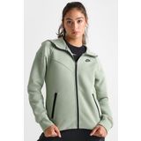 Nike Sportswear Tech Fleece Full Zip Hoodie Dark Heather Black Kadın Kapüşonlu Sweatshirt Su Yeşili
