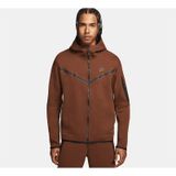 Nike Sportswear Tech Fleece Hoodie Erkek Sweatshirt Cu4489-259 - Kahverengi