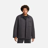 Nike Sportswear Tech Fleece Shacket Unlined Full Buttoned Bol Kesim Erkek Koyu Gri Ceket FZ7566-060