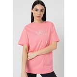 Nike Sportswear Tee Bol Kesim Pembe Pamuklu Kadın Spor Tişört