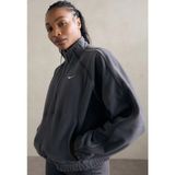 Nike Sportswear Therma-Fit Half-Zip Polar Oversıze Kadın Sweatshirt-Sportxstore - Gri