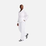 Nike Sportswear Uv High-Waisted Open-Hem Zip Yüksek Belli Fermuarlı Paça Kadın Beyaz Eşofman Altı FV7638