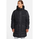 Nike Storm Fit Down Fill Oversize Hoodie Ful Zip Jacket Erkek Su Geçirmez Kaz Tüyü Kapüşonlu Mont Siyah
