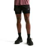 Nike Stride Dri-Fit 5" Hybrid Erkek Siyah Koşu Şort IF2048-010