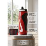 Nike Suluk, Sporcu Matarası, Kırmızı Matara, 24 oz Suluk, 710 ml Matara, Sızdırmaz Sporcu suluğu, Fitness Okul Matarası