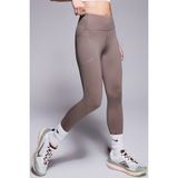 Nike Swift Dri Fit High Rise 7/8 Running Leggings With Pockets Kadın 3 Cepli Antrenman Koşu Taytı Kahverengi