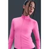 Nike Swift Dri-Fit Midlayer Womens Running Jacket Reflektörlü Fermuarlı Kadın Koşu Ceketi Pembe