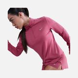 Nike Swift Kadın Pembe Koşu Üstü Dri-Fıt Uv Fermuarlı Sweatshirt | HQ0499-634 - Pembe - Gri