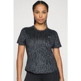 Nike Swift Women's Dri-Fit Short-Sleeve Running Top Kadın Reflektörlü Koşu Tişörtü Siyah