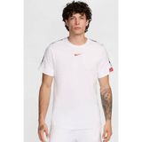 Nike Tape Logo Men's T-Shirt Erkek Şerit Logolu Pamuklu Tişört Beyaz