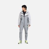 Nike Tech Erkek Dokuma Tam Fermuarlı Rüzgar Geçirmez Bol Kesim Spor Ceket /HV6514-065 - Gri