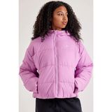 Nike Terma Fit Synthetic Fill Loose Fit Classic Puffer Jacket Kadın Kapüşonlu Bol Kesim Şişme Mont Pembe