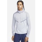 Nike Therma Fit Adv Run Division Pnncle Mid Hoodie Kapüşonlu Reflektörlü Erkek Koşu Sweatshirt Mavi