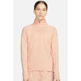 Nike Therma Fit Element 1/2 Zip Running Long Sleeve Kadın Yarım Fermuarlı Koşu Sweatshirt Pembe Turuncu