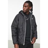 Nike Therma Fit Reversible Hooded Puffer Jacket Erkek Kapüşonlu Dokuma Çift Taraflı Şişme Spor Ceket Siyah