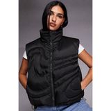 Nike Therma Fit Sportswear Swoosh Series Oversized Down West Oversize Kaz Tüyü Kadın Yelek Siyah