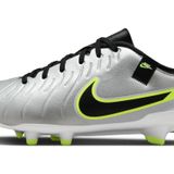 Nike Tiempo Legend 10 Academy erkek futbol ayakkabısı metalik gümüş/BLAC, Gümüş Neon Sarı Siyah, 42 EU