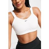 Nike Training Alpha Padded Adjustable Dri Fit High Support Sports Bra White Kadın Spor Bra Beyaz