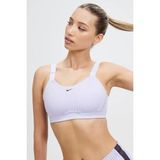 Nike Training Alpha Padded Adjustable Dri Fit High Support Sports Bra White Kadın Spor Bra Lila