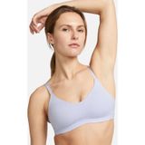Nike Training Dri Fit Alate Minimalist Light Support Padded Bra Light Pink Kadın Lazer Kesim Bra Lila