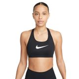 Nike Training Futura Swoosh Medium Support Sports Bra Kadın Spor Büstiyer Bra Siyah