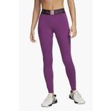 Nike Training Pro Dri Fit Grappic Mid Rise Leggings Purple Toparlaycı Kadın Antrenman Taytı Mor