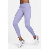 Nike Trainng Go Dri Fit İnfinaLock 7/8 Leggings 6 Cepli Toparlayıcı Reflektörlü Antrenman Taytı Mor