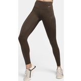 Nike Trainng Go Dri Fit İnfinaLock Full Length 6 Cepli Toparlayıcı Reflektörlü Antrenman Taytı Koyu Kahverengi