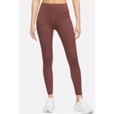 Nike Trainng Go Dri Fit İnfinaLock High Rise 7/8 Leggings 6 Cepli Toparlayıcı Yüksek Belli Reflektörlü Antrenman Taytı Kahverengi