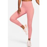 Nike Trainng Go Dri Fit İnfinalock High Rise 7/8 Leggings 6 Cepli Toparlayıcı Yüksek Belli Reflektörlü Antrenman Taytı Pembe