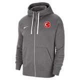Nike Türkiye Milli Takım Erkek Eşofman Üstü Ceket - 2XL - Açık Gri