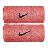 Nike Üniseks – Yetişkin Swoosh Doublewide Ter Bantları, Pembe Gazlı/Yağ Grisi, Tek Beden