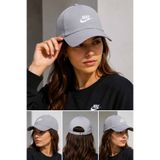 Nike Unisex Gri Şapka Ayarlanabilir Spor Şapka Nakış Logo Günlük Beyzbol Şapkası Casual Cap