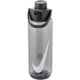 NIKE Unisex – Yetişkin Renew Recharge içecek şişesi, 5876 072 antrasit/siyah/beyaz, 700 ml