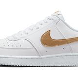 Nike W Court Vision Lo Nn kadın spor ayakkabısı, Beyaz Metalik Altın Beyaz, 37.5 EU