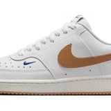 Nike W Court Vision Lo Nn Low Top kadın ayakkabısı, White Flax Game Royal Sail, 40 EU