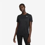 Nike W Dri-Fıt Kadın Antrenman Tişörtü DX0687_010 Lacivert Rahat Kesim ve Günlük Kullanım için Uygun