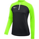 Nike W Nk Df Acdpr Dril Top K DH9246-010 Siyah Yeşil Kadın Antrenman Eşofman Üstü