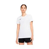 Nike W Nk Dry Park Vıı Jsy Ss Kadın Tişört Kısa Kol Beyaz Düz Desenli Günlük Kullanım İçin BV6728-100 - XL