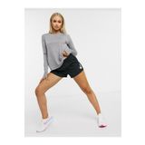 Nike W Nk Miler Top Ls Kadın Gri Koşu Uzun Kollu Tişört Dj0953-056