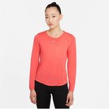 Nike W Nk One Df Ls Std Top Kadın Turuncu Antrenman Uzun Kollu Tişört DD0641-814 - Pembe