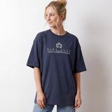 Nike W Nsw Classic Ss Tee Cntry Club Oversize Lacivert Kadın Tişört - M
