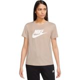 Nike W Nsw Club Ss Tee Icn Ftr Pamuklu Kadın Bej Tişört - standart