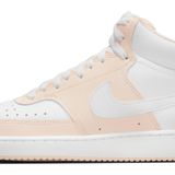 Nike WMNS Court Vision Mid Three Quarter High kadın ayakkabısı, Guava Ice White, 38.5 EU