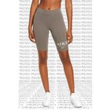 Nike Women's Mid Rise Bike Shorts Vizon Kahveregi Biker Şort Tayt