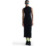 Nike Womens Tech Fleece Maxi Tank Dree Balıkçı Yaka Fermuar Yırtmaçlı Kadın Elbise Siyah