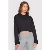 Nike Yoga Luxe Cropped Fleece Training Hoodie Kadın Büyük Beden Crop Sweatshirt Siyah