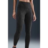 Nike Zenvy High Waisted 7/8 Leggings Kadın Lazer Kesim Baskılı Antrenman Taytı Siyah