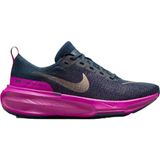 Nike Zoomx Invincible Run Flyknit 3 Road Running Unisex Reflektörlü Koşu Antrenman Ayakkabısı Lacivert-Mor - Lacivert - Bordo